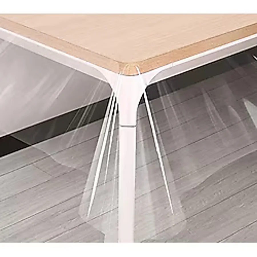 Aysan 0.50mm Şeffaf PVC Masa ve Masa Örtüsü Koruyucu İnce Masa Pedi Şeffaf Muşamba Asetat Örtü (En: 70cm x Boy: 100cm)