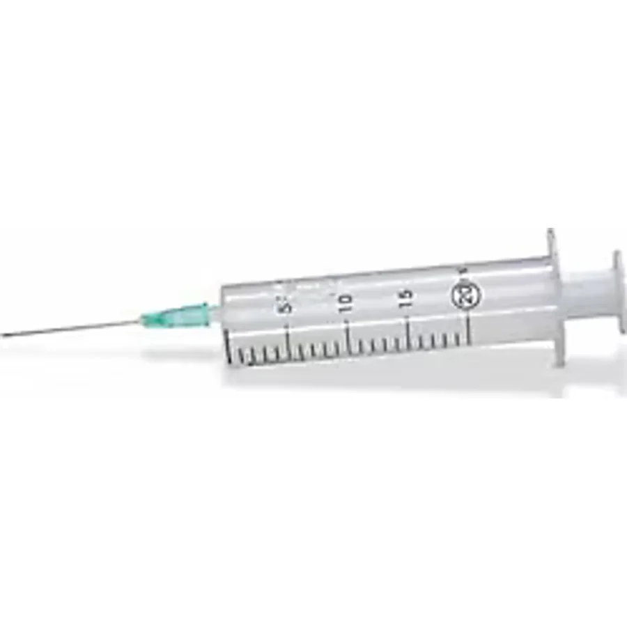 Ayset 2 parça 20 cc Yeşil İğne Uçlu Enjektör