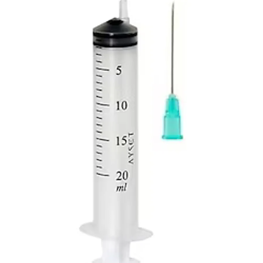 Ayset 20Cc Enjektör 3 Parça 21G Yeşil İğneli 20Ml Şırınga 100 Ade
