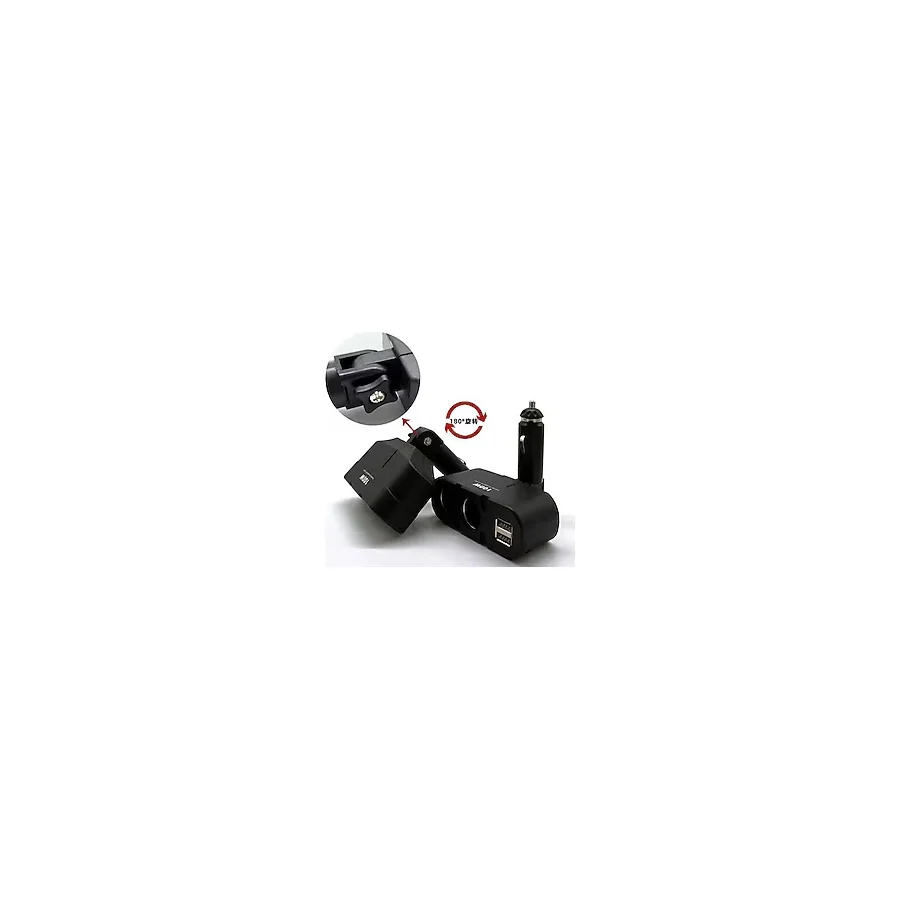 Ayt Olesson 1652 12-24V Çiftli Çift Usbli 100W Araç Oto Tır Çakmak Çoklayıcı Çakmaklık Çoğaltıcı