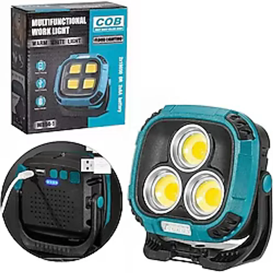 Ayt Powermaster Mx-W891 7000 Lümel Çalışma Lambası Şarjlı 3 Modlu 30 Watt Işıldak Aydınlatma Kamp Lambası