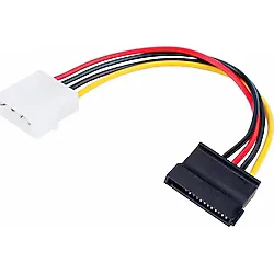 Ayt Serial Sata Power Kablo 4 Pin Dvr Kamera Kayıt Cihazı Harddisk Arası Aktarma Kablosu