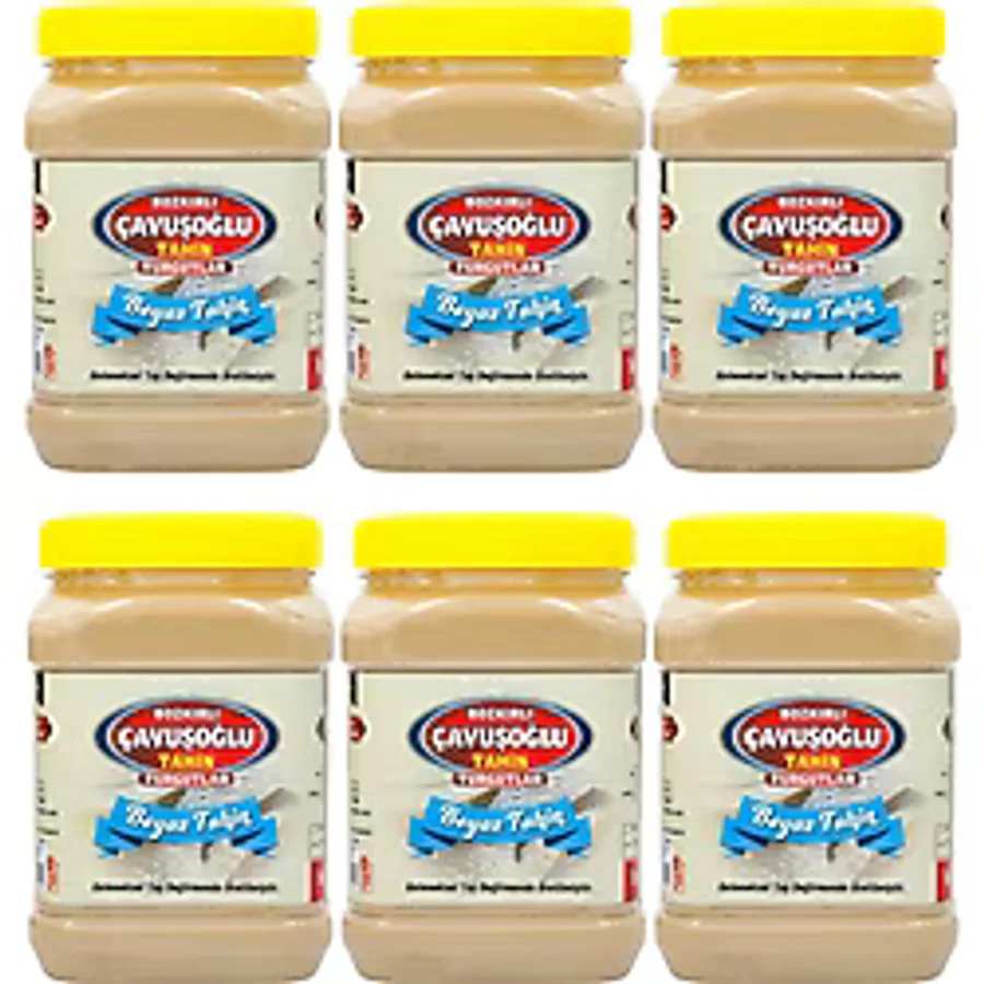 Az Kavrulmuş Beyaz Tahin Bozkır Tahini 930 Gr X 6 Adet
