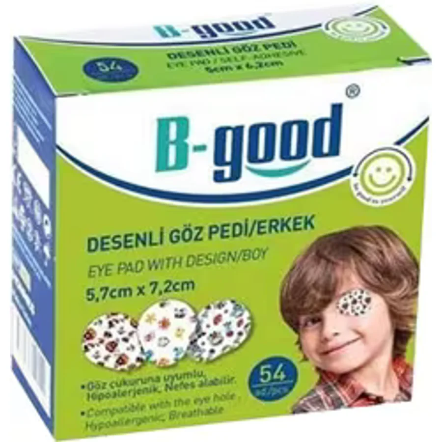 B-Good Desenli 54'lü Erkek Çocuk Göz Kapama Bandı