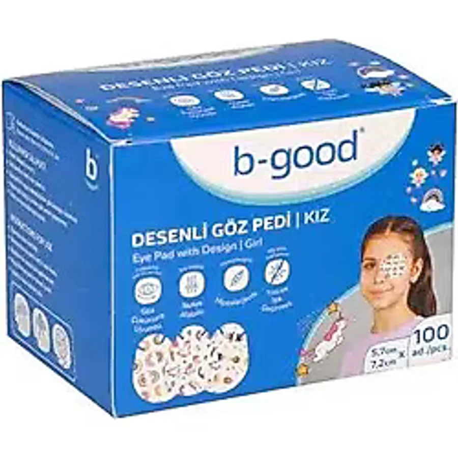B Good Desenli Göz Pedi Kız 100 Adet