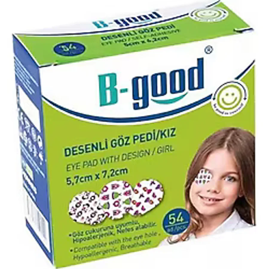 B-Good Desenli Göz Pedi Kız 5,7cm x 7,2cm - 54 Lü