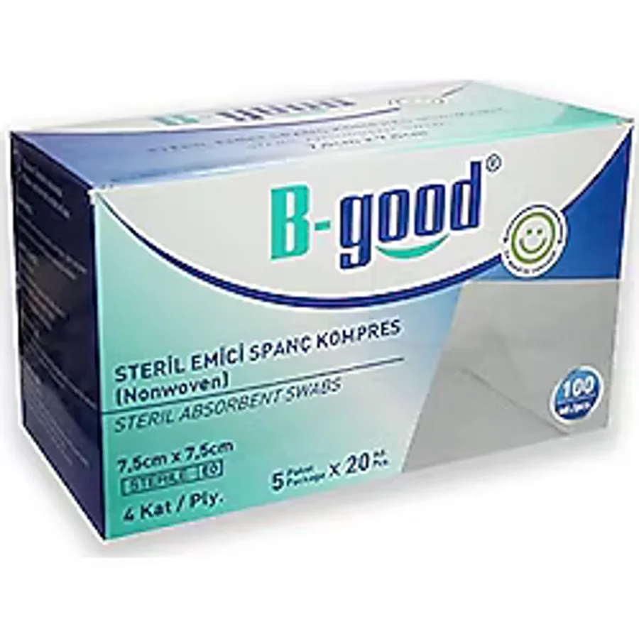 B-Good Steril Emici Spanc Kompres 7.5 Cm X 7.5 Cm 100Lu