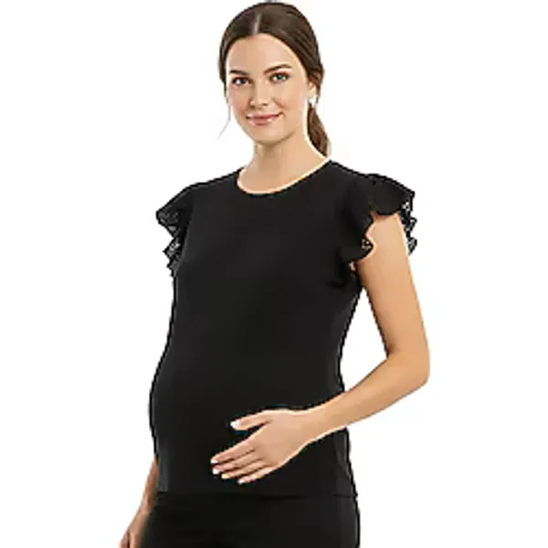 baby mom Anne Hamile Tişört Bisiklet Yaka Short Sleeve