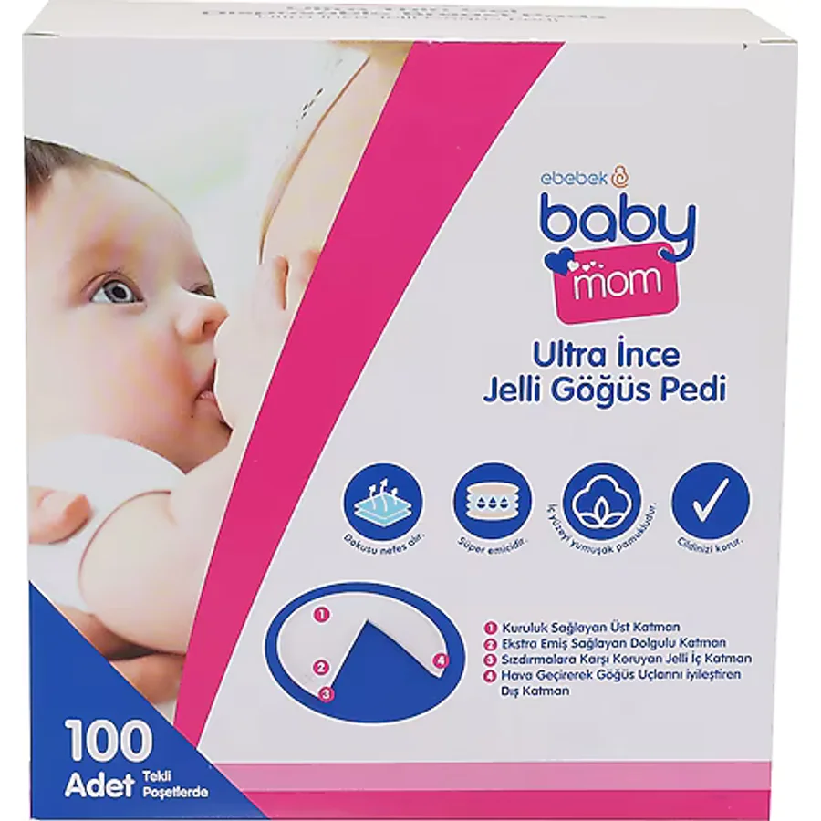 Baby&Mom Ultra İnce Jelli 100'lü Göğüs Pedi