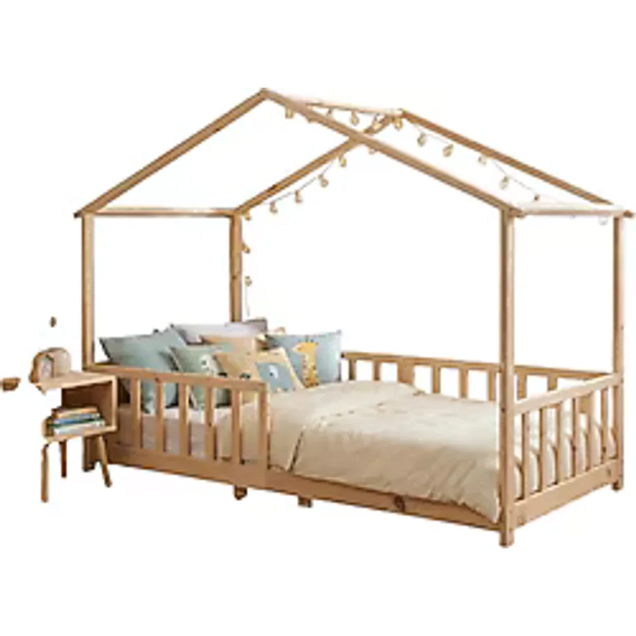 Baby Plus Düz Çatılı 90x190 cm Montessori Karyola