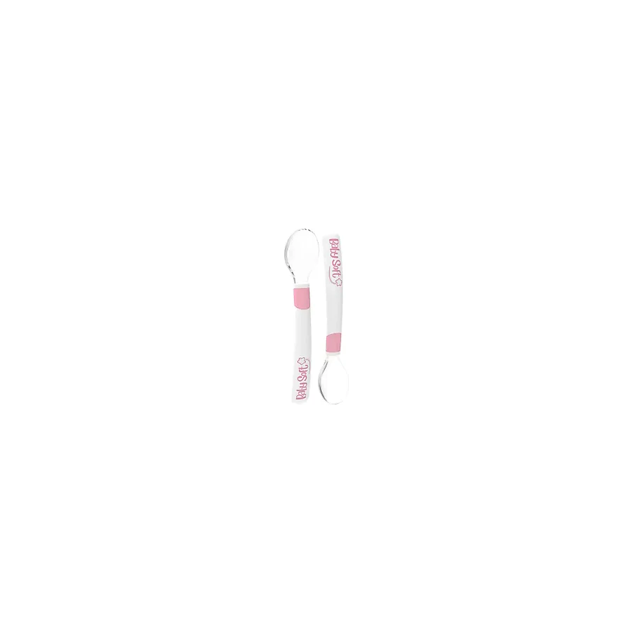 Baby Soft 2'li Silikon Mama Kaşığı Pembe