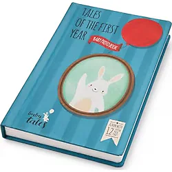 Baby Tales İlk Yıl Bebek Fotoğraf Albümü, Yenidoğan Anı Defteri, 0-12 Ay Bebek Gelişim Hatıra Albümü, Baby Shower Hediyesi