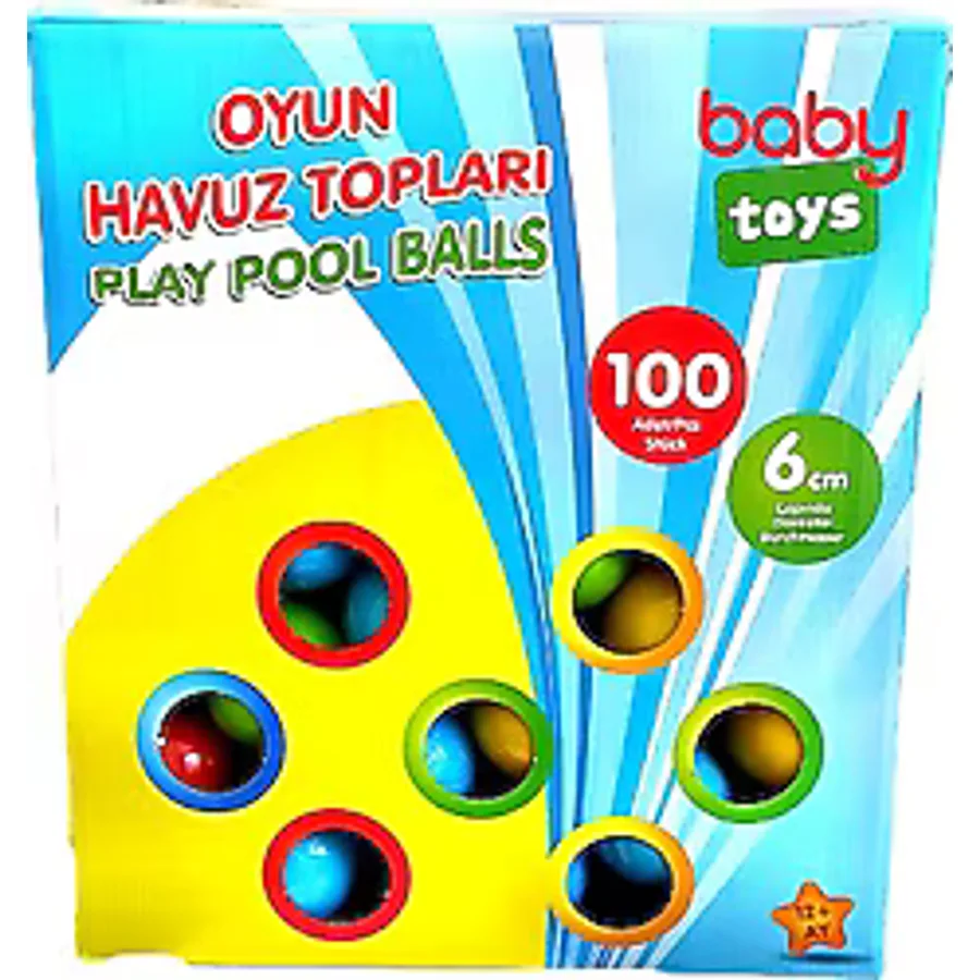 Baby&Toys 6 cm 100'lü Bebek Havuz Topu