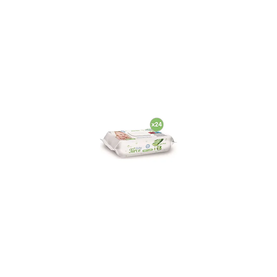 Baby Turco Softcare Aloe Vera 90 Yaprak 24'lü Paket Islak Bebek Havlusu