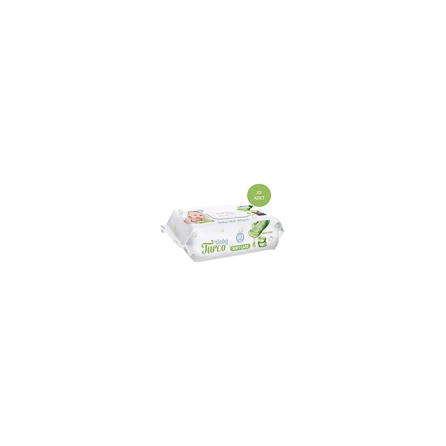 Baby Turco Softcare Aloe Vera 90 Yaprak 5'li Paket Islak Bebek Havlusu