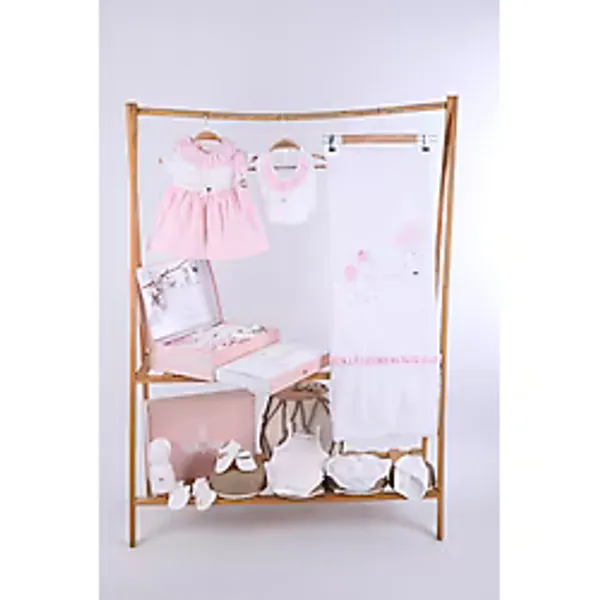 Babydola 10'lu Hastane Çıkışı %100 Pamuk Zıbın Seti Lüks Kız Bebek Takım Yenidoğan Kutulu Hoşgeldin Bebek Hediyesi 11715 - Pembe - Standart