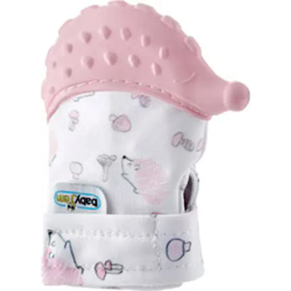 Babyjem 612 Kirpi Diş Kaşıyıcı Eldiven Pembe