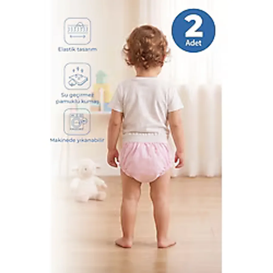 Babyjem Alıştırma Külodu 2'li Paket 3 Yaş Pembe