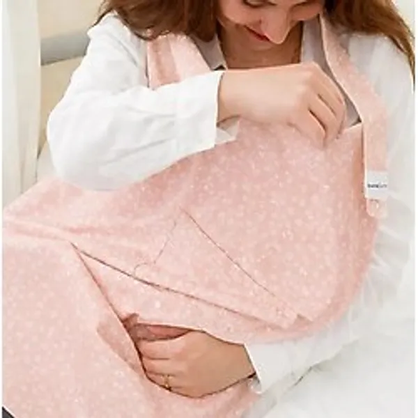 Babyjem Cepli Emzirme Önlüğü 323 Somon Çiçek