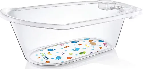 Babyjem Şeffaf Desenli Bebek Banyo Kovası