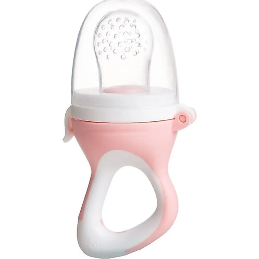 Babyjem Silikon Yumuşak Uçlu Meyve Süzgeçi Sebze Emziği Pembe