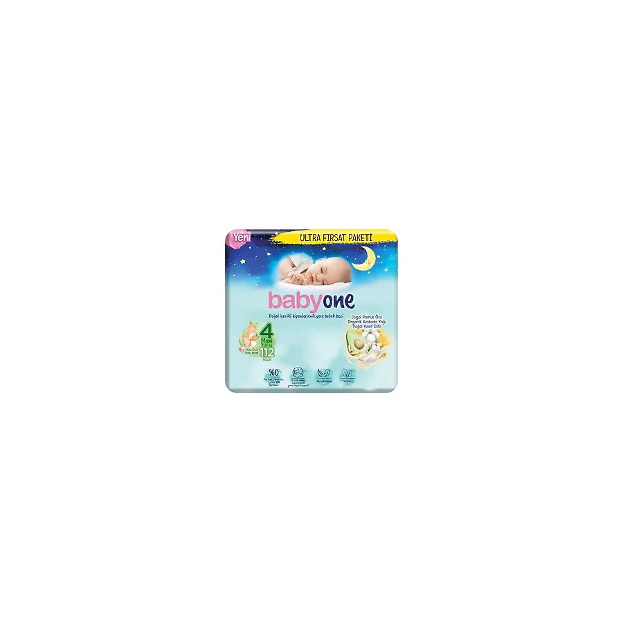 Babyone Gece 4 Beden Maxi 112'li Bebek Bezi