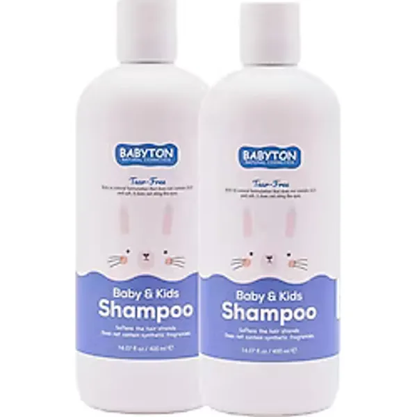 Babyton Doğal Göz Yakmayan Saç ve Vücut Şampuanı 2'li Set 400 ml - Çok Renkli