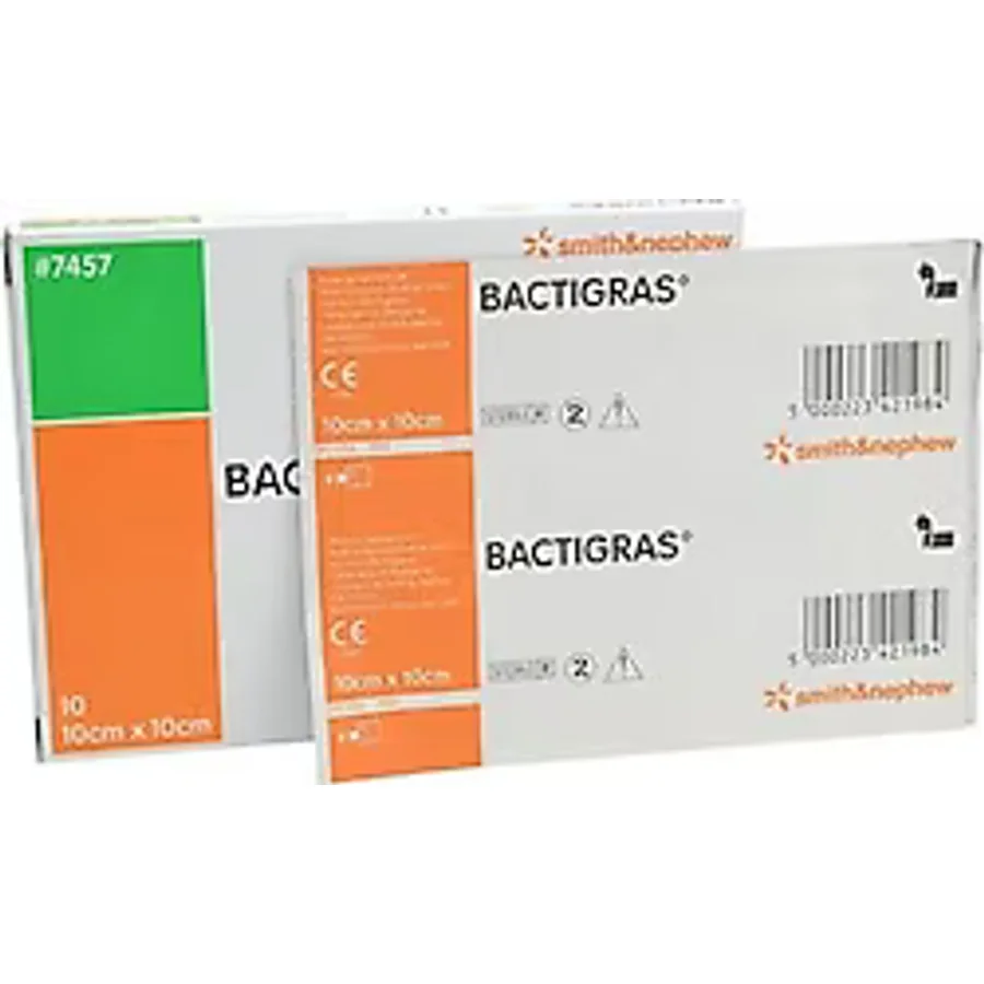 Bactigras 10cm x 10cm Antiseptik Yara Örtüsü