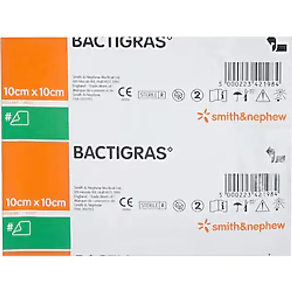 Bactigras Antiseptik Tül Yara Yanık Bakım Örtüsü 10 x 10 CM