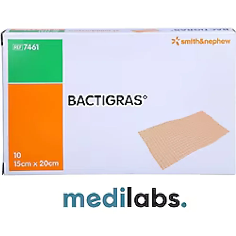 Bactigras Klorheksidinli Steril Tül Sargı Yapışmaz Yara Örtüsü 15 Cm X 20 Cm 10 Adet