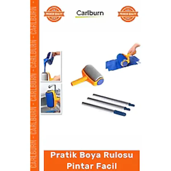 #Badana Profesyonel Damlatmaz Hazneli Kolay Duvar Boyama Seti Pratik Boya Rulosu Pintar Facil