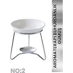 Bade Natural Aromaterapi Buhurdanlık No: 2 Gümüş