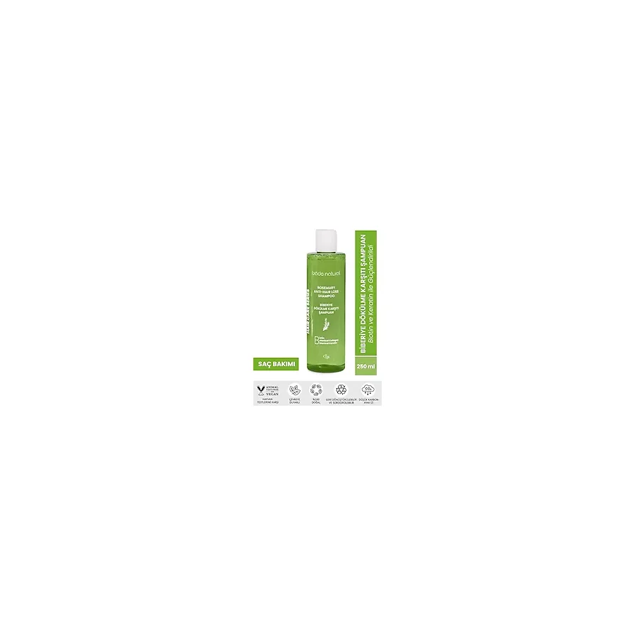 Bade Natural Biberiye Keratin Kolajen Complex Dökülme Karşıtı 250 ml Şampuan