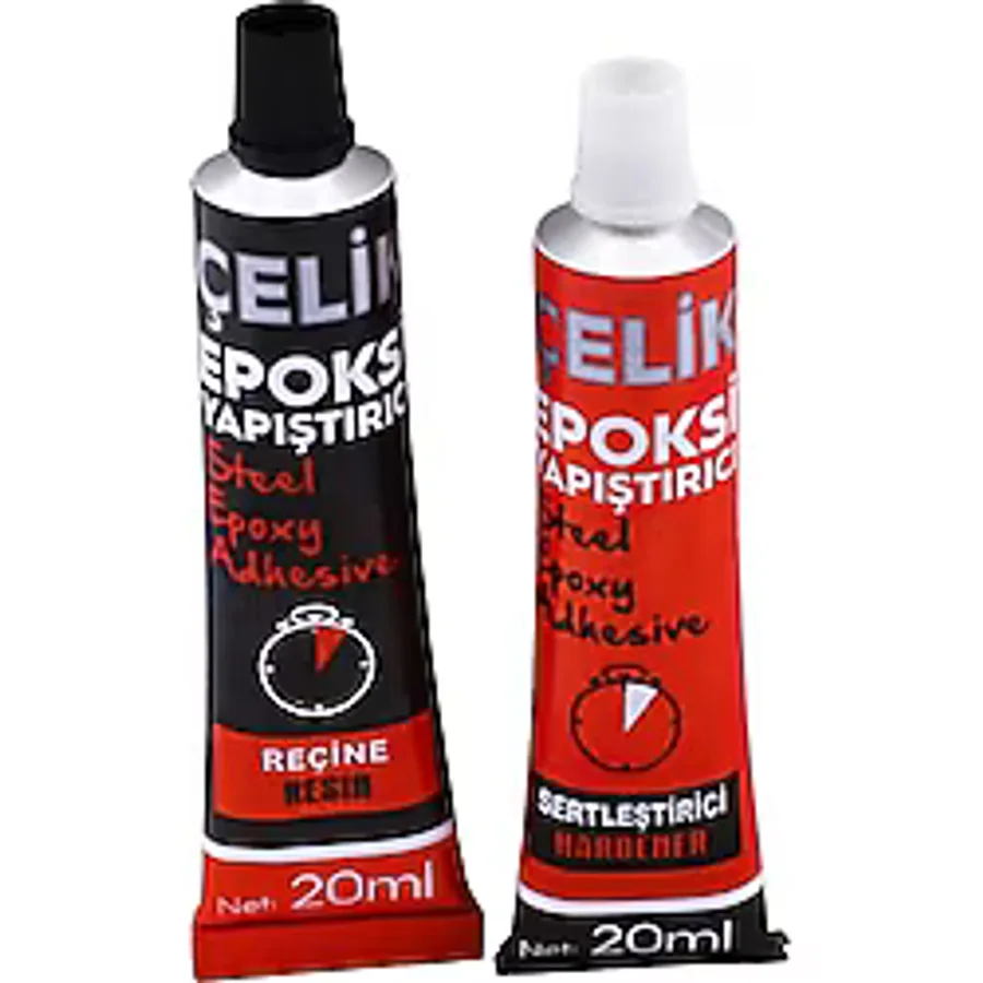 Badem10 Güçlü Epoksi Yapıştırıcı Metal Plastik Seramik Cam Çelik Yapıştırıcı 20 + 20 Gr Hızlı Kuruyan