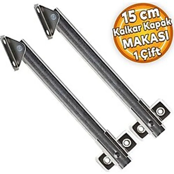 Badem10 Kalkar Kapak Makası Dolap Çekmece Metal 15 Cm Sessiz Açma kapama Amortisör Piston (1 Çift)