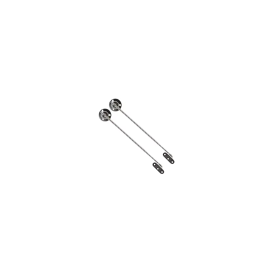 Badem10 Kalkar Kapak Makası Frenli Dolap Çekmece Metal 25 Cm Sessiz Açma Kapama Amortisör Piston Nikel Bar (1 Çift)