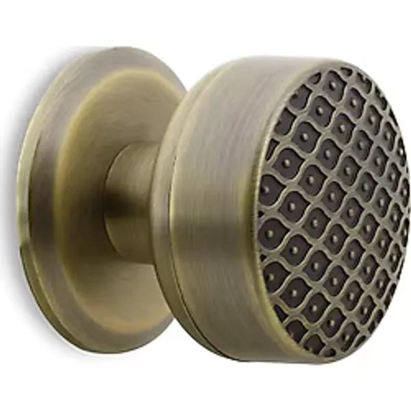 Badem10 Kestila Antik Sarı Kapı Tokmağı Topuzu Kolu Metal Tokmak