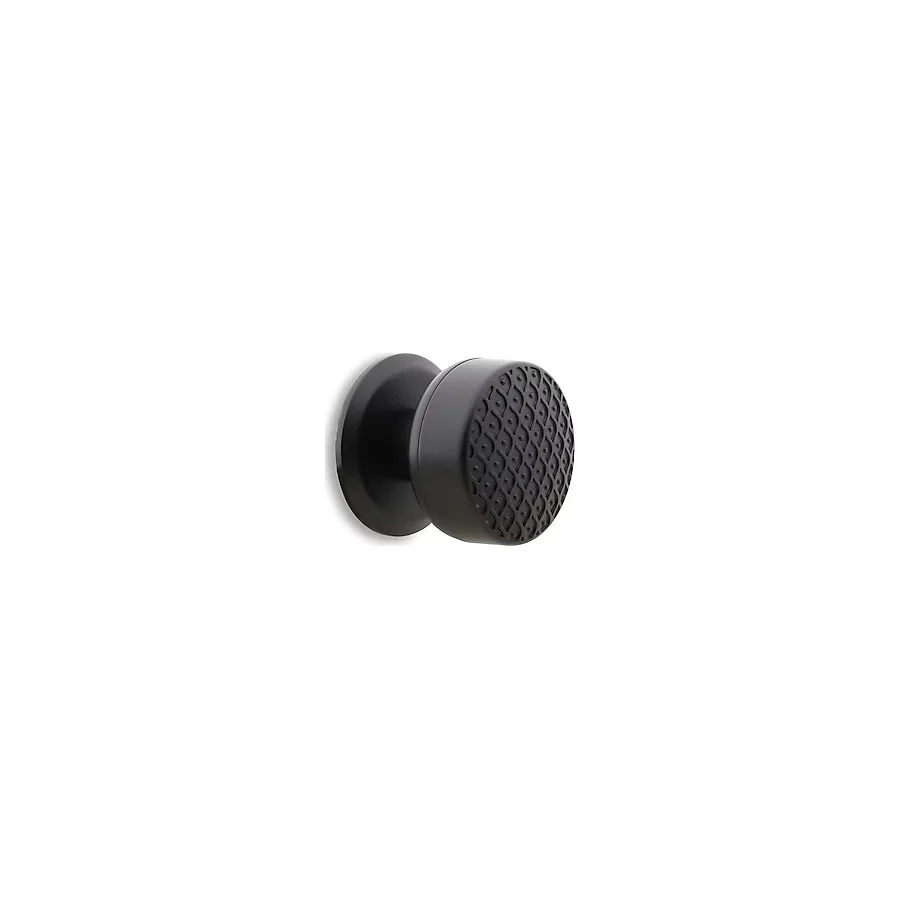 Badem10 Kestila Kapı Tokmağı Topuzu Kolu Metal Tokmak Mat Siyah - 1 Adet