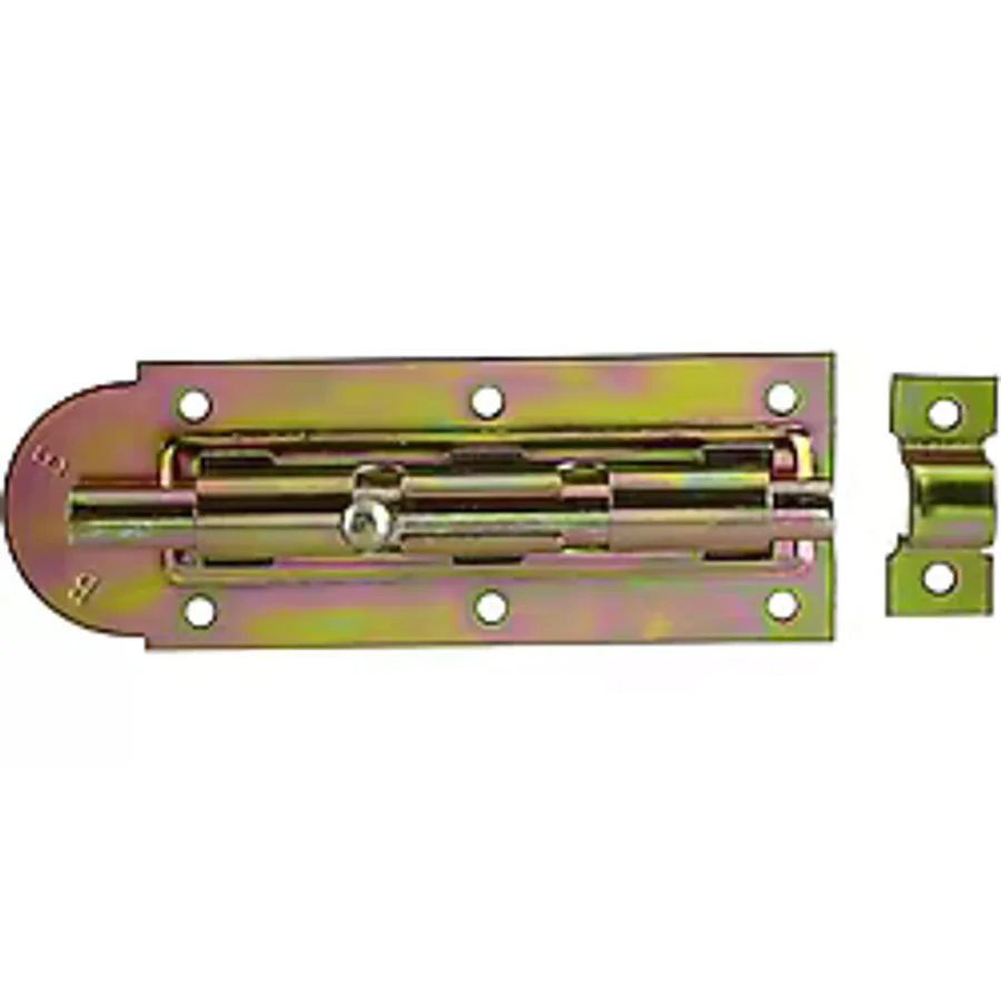 Badem10 Mavzer Sürgü No:14 Kilit Kadmiyum 42X135 mm Sürgülü Kapı Pencere Emniyet Kilidi Sürgüsü