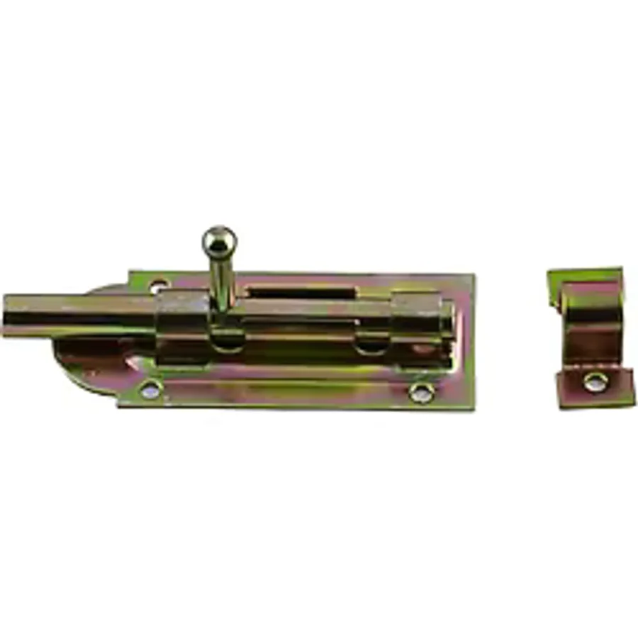 Badem10 Mavzer Sürgü No:4 Kilit Kadmiyum 35x85 mm Kapı Pencere Emniyet Mandalı Kilidi