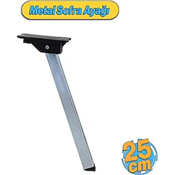 Badem10 Sofra Ayağı 25 Cm Metal Plastik Siyah Taban Katlanır Yer Sofrası Sini Altı Mobilya Ayak Sehpa Masa