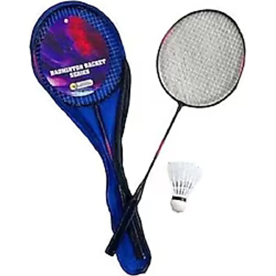 Badminton Raketi Ciftli , Bir Tane Badminton Topu Ve Badminton Cantasi