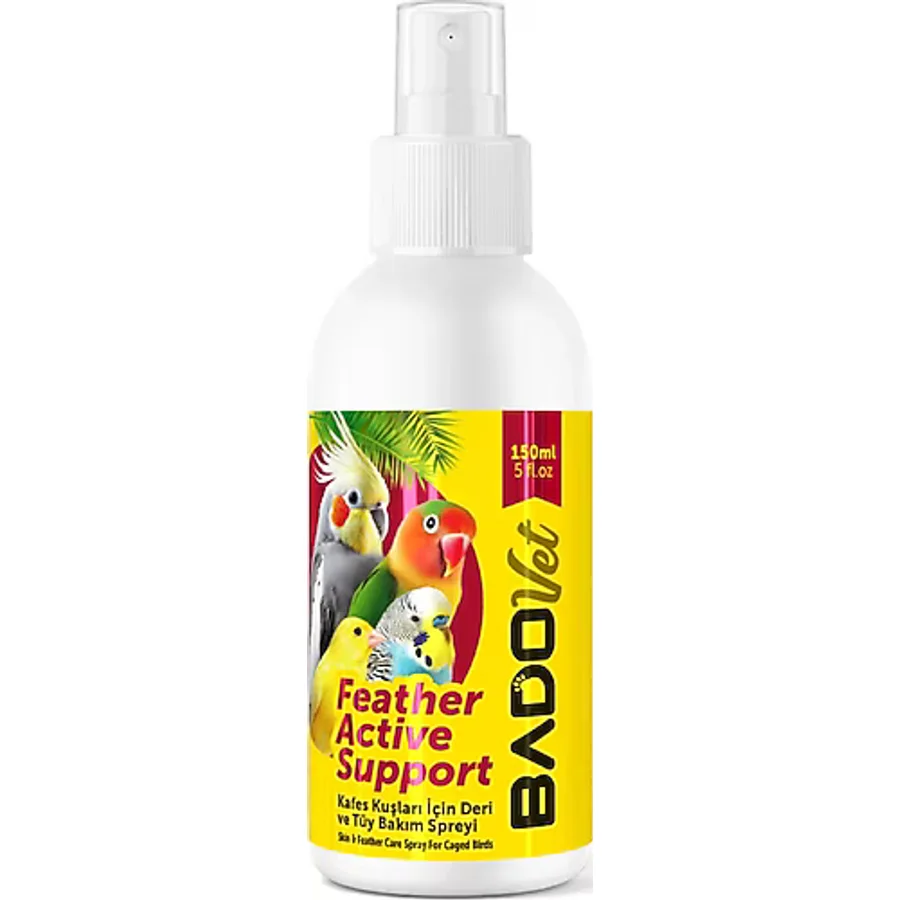 Bado Feather Active Support Kafes Kuşları Deri Ve Tüy Bakım Spreyi 150 Ml