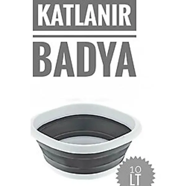 Badya Katlanır Sebze Badyası Silikon Badya Leğen Orta Boy No:3 10 Lt