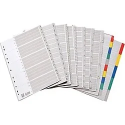 Bafix Seperatör 1-12 Rakamlı Plastik A4