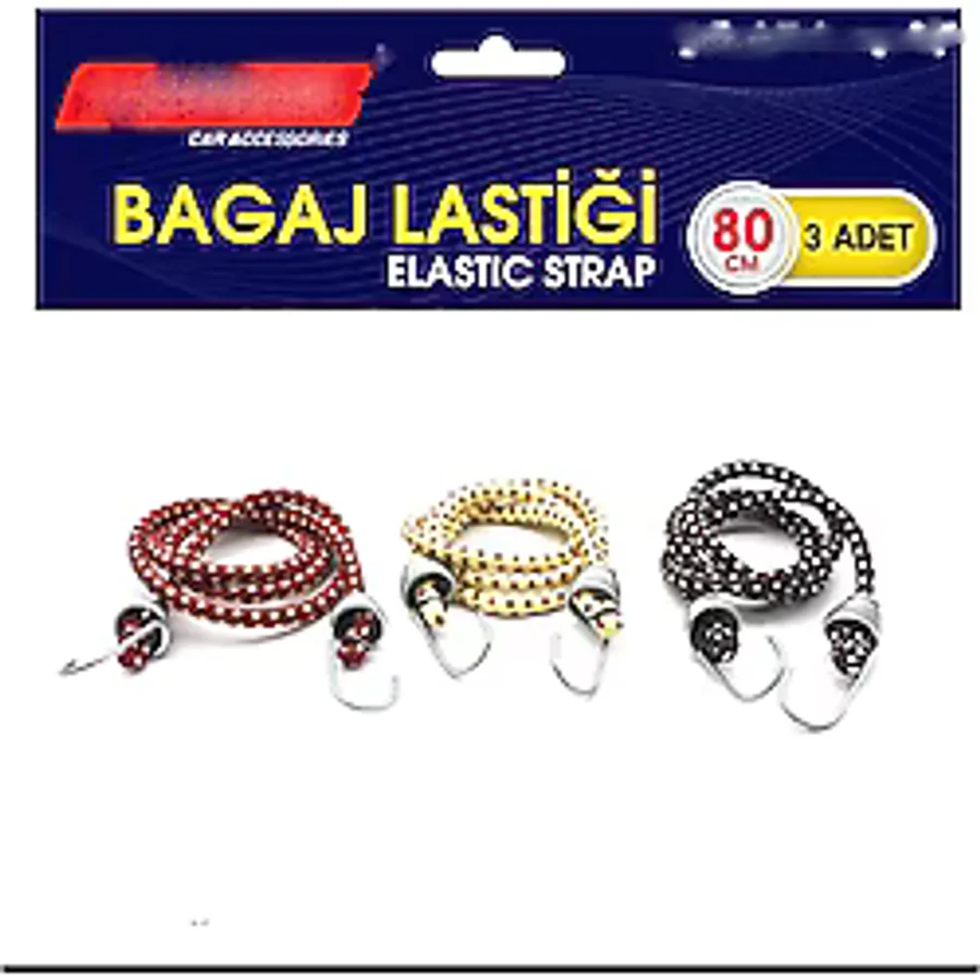 Bagaj Ahtapot Lastik 3lü Set 80 180cm1.kalite