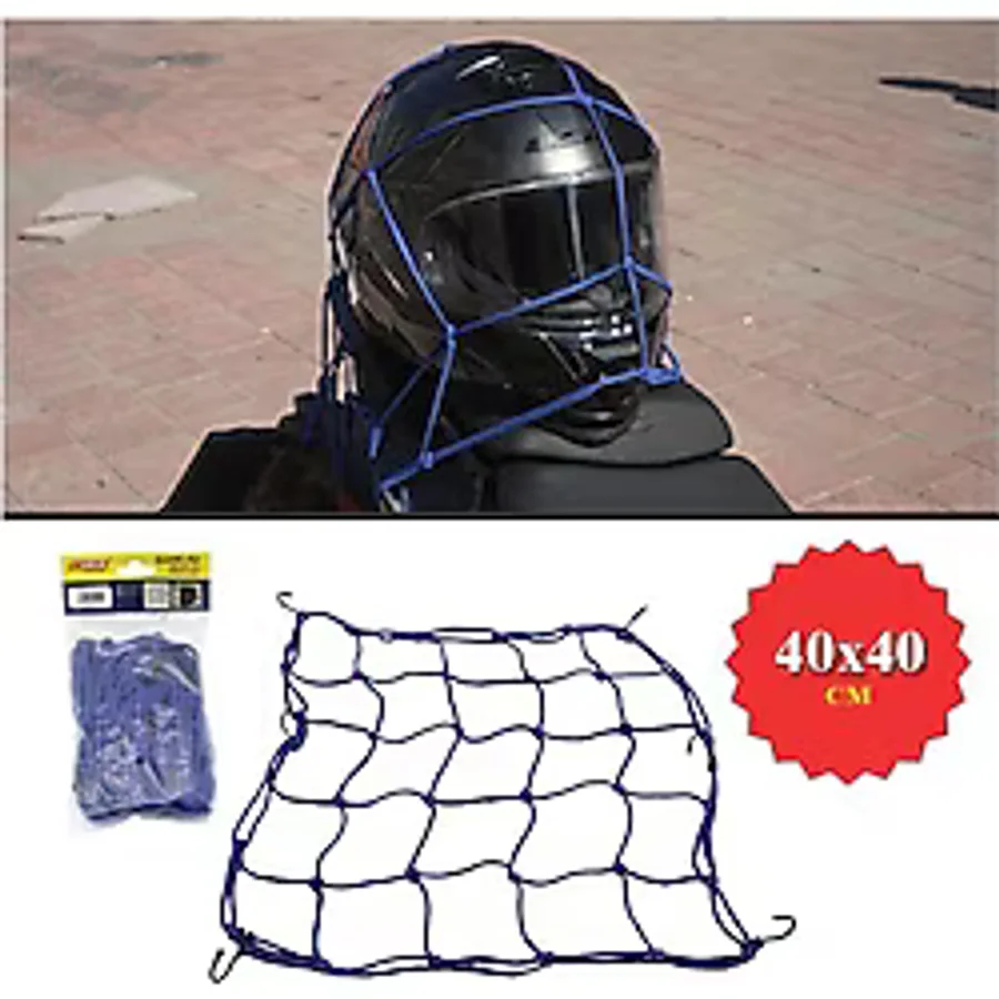 Bagaj Filesi Elastik 40X40cm Mavi Kask Fİlesi Eşya Fİlesi