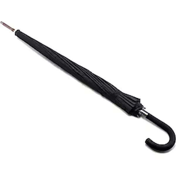 Baginn Erkek Şemsiye Siyah Renk Baston Protokol Şemsiye 110 CM Çap 16 T Siyah