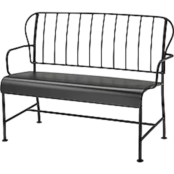 Bahçe bankı, gri, 115x56x87 cm, mindersiz