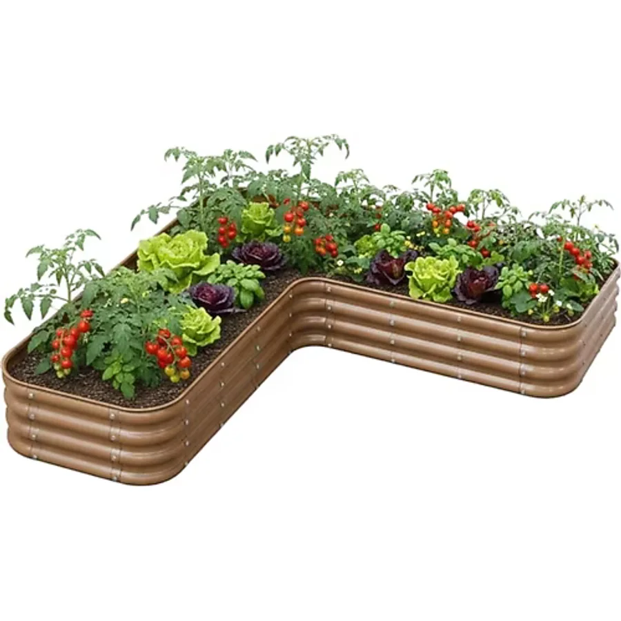 Bahçe Kulesi Modüler Yükseltilmiş Bahçe Sebze Yatağı No:21 (165X165) Bej